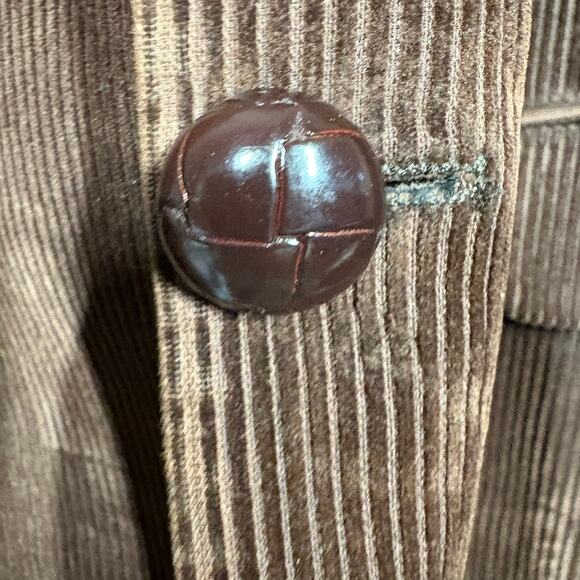 Vintage Ralph Lauren Corduroy Jacket Smoking Academic Dark Brown 44 - Picture 7 of 9